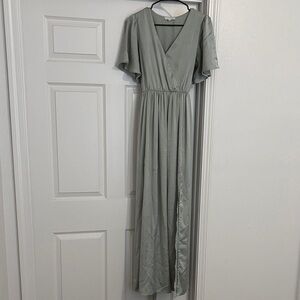 Baltic Born Elegant Green Maxi Dress